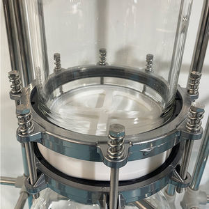 Reator da fase contínua do vidro da elevada precisão | Ideal para a síntese do Peptide do laboratório e a pesquisa química - Product Image 5