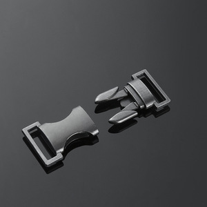Zinc Alloy Sliding Buckle Silver Black Durable For Bags And Belts Adjustable <b>Webbing</b> Hardware Accessory - Product Image 3