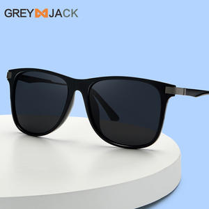 Lunettes de soleil de style coréen, monture intégrale, noir et marron, verres TAC, protection UV400, unisexe, design tendance 2022 - Product Image 3