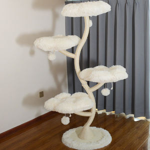 Großhandel Umweltfreundlicher Moderner Integrierter Katzenbaum mit Blumenstruktur, Klettergerüst und Sprungplattform - Product Image 3