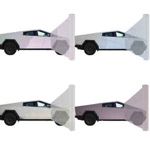 Fortesla cybertruck TPU phim màu tùy chỉnh siêu sáng kim loại vàng hồng Tắc Kè Hoa Trắng đỏ/Trắng xanh/vàng trắng - Product Image 1