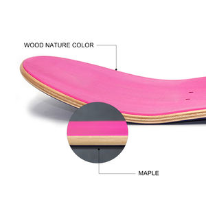 Ponte di <span class=keywords><strong>Skateboard</strong></span> in legno di betulla in legno bianco dipinto a mano, - Product Image 2