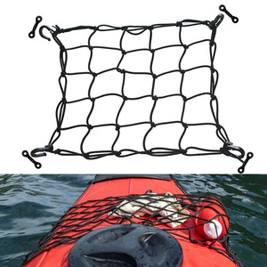 Storage <b>Bag</b> Rectangle Hook Type Heavy Duty Fabric <b>Net</b> For Kayak Paddle Board Surfboard Travel Outdoor Storage - Product Image 1