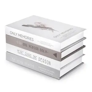 Custom Designer Set Van 4 Decoratieve Boeken Decor Boekendozen Voor Huisdecoratie