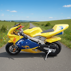 Mini moto à essence Mini pocket bike 49cc 2 temps Refroidi par <span class=keywords><strong>air</strong></span> Capacité de carburant de 2L Vitesse maximale de 40 à 60 km/h - Product Image 1