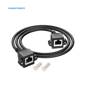 Adaptateur de câble <span class=keywords><strong>RJ45</strong></span> mâle à femelle à Angle <span class=keywords><strong>droit</strong></span> avec vis de verrouillage, montage sur panneau, <span class=keywords><strong>cordon</strong></span> d'extension de réseau Ethernet <span class=keywords><strong>RJ45</strong></span> - Product Image 6