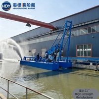 Drague à aspiration certifiée CE pour le dragage de réservoirs, lagoons artificiels, rivières et ports, extraction de sable, exportation mondiale disponible