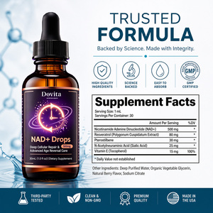 Etiqueta Personalizada OEM, Gotas Líquidas Liposomales de NAD Plus, Alta Absorción, Antienvejecimiento, Vitalidad, Apoyo Inmunológico, Etiqueta Limpia, Apto para Veganos - Product Image 2