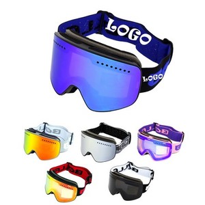 Gafas de Esquí Magnéticas Multicolor con Doble Antivaho y Logotipo, en Oferta - Product Image 1