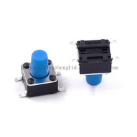 Micro-interrupteur à bouton-poussoir momentané bleu 6x6x8mm pour l'électronique 6*6*8mm