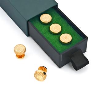 Botón de metal dorado KUNSHUO para ropa Baju Melayu, botón personalizado con logo de marca para camisas y ropa Baju Melayu - Product Image 4