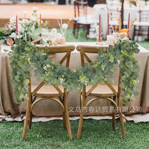 Végétation artificielle en eucalyptus, 180 cm, guirlandes de fleurs en soie pour la décoration de la maison et des mariages - Product Image 2