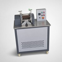 Machine de granulation de plastique à deux rouleaux pour le mélange de composés élastomères TPE TPU, granulation de matériaux souples, test en laboratoire, CE