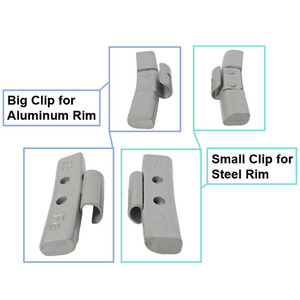 Toolon Nouveau Poids d'équilibrage en acier à clipser 60g Grands poids de roue à clipser pour jantes en alliage - Product Image 5