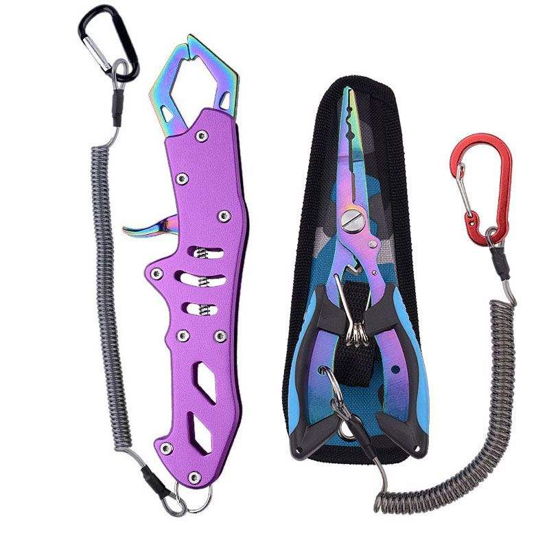 อุปกรณ์ควบคุมปลาสีม่วง X + กรรไกรไทเทเนียมสี715สี