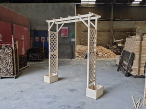 Arco de Madera <span class=keywords><strong>para</strong></span> Bodas, Jardín, <span class=keywords><strong>Patio</strong></span>, Pérgola, Gazebo o Pabellón, <span class=keywords><strong>para</strong></span> Plantas Trepadoras y Jardinería, Arco Clásico de Madera - Product Image 4