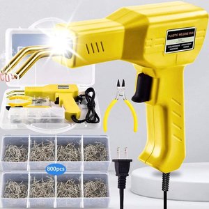Soldador de Plástico, 800 Grapas, Kit de Soldadura de Plástico, Imprescindible para Bricolaje, Kit de Reparación de Parachoques de Plástico - Product Image 1