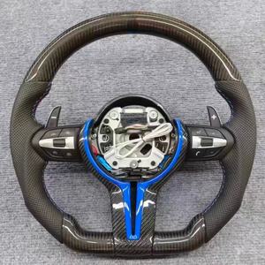 Venta Directa de Fábrica, Volante de Fibra de Carbono Personalizado para <span class=keywords><strong>BMW</strong></span> X3 M3 M5 F30 F10 F20 F11 F32 M6 F90 E90 E92 Serie 5 X5 F15 X6 - Product Image 4