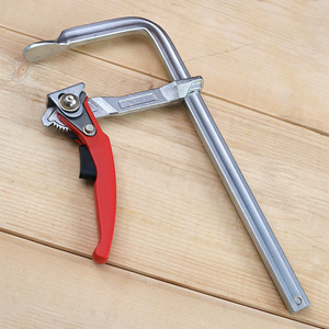 60mm Throat Depth Ratchet Rail F Clamp Quick Release Steel F Clip Pliers for Assembly for <b>Woodworking</b> DIY <b>Tools</b> - Product Image 2