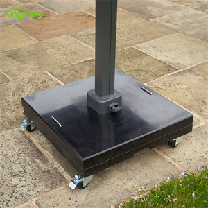 Parasol de jardin personnalisé en aluminium pour la pluie avec led Grand porte-à-faux droit pour l'extérieur - Product Image 3
