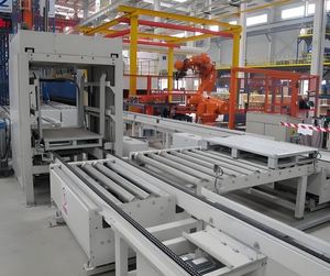 Turnkey New Stainless Steel Pallet Handling Solution Automated Palletizing System Gravity Roller Conveyors Adjustable - Product Image 3