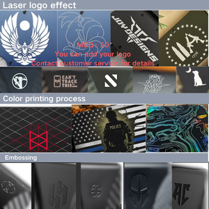 <span class=keywords><strong>Portefeuille</strong></span> en métal à motif camouflage hexagonal - Porte-cartes minimaliste avec blocage RFID, <span class=keywords><strong>portefeuille</strong></span> de poche fin pour <span class=keywords><strong>homme</strong></span> avec sangle élastique - Product Image 4