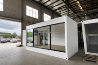 Maison conteneur préfabriquée économique 20ft 40ft, modulaire, pliable, portable, extensible, bureau et habitation en kit