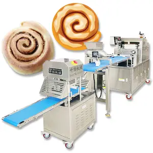 Automatic multifunctional cinnamon roll bread production machine