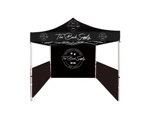 ODM OEM Carpa 3x3 Personalizado Impresso Ao Ar Livre Dobrável Impermeável Anti-UV 300D Poliéster Exposição Canopy Evento Trade Show Tent