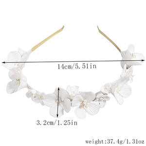Serre-têtes de mariée romantiques <span class=keywords><strong>vintage</strong></span> élégants de luxe en alliage avec strass et perles en forme de fleur pour <span class=keywords><strong>mariage</strong></span>, anniversaire et fiançailles - Product Image 5