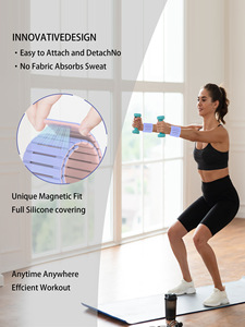 Poids de poignet et de cheville magnétiques personnalisés en silicone, <span class=keywords><strong>barre</strong></span> en fer, poids de poignet et de cheville portables, imperméables, pour l'entraînement physique - Product Image 3