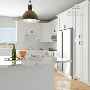 CARB-2 Wooden White Shaker Cabinets | US Warehouse & Vietnam Factory | Modern RTA <b>Kitchen</b> Cabinets For American Home Remodeling - Product Image 1