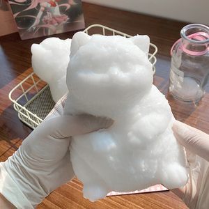 Jouet pour chat en silicone de qualité alimentaire super grand format, fait main, à récupération lente, anti-stress DIY, cadeau, nouveauté et jouet farfelu pour influenceurs - Product Image 1