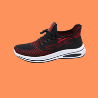 Zapatillas Deportivas Casuales para Hombre, Transpirables, con Cordones, Diseño Color-Blocking, Cómodas, Antideslizantes, con Parte Superior de Tejido Fly Knit, para Otoño