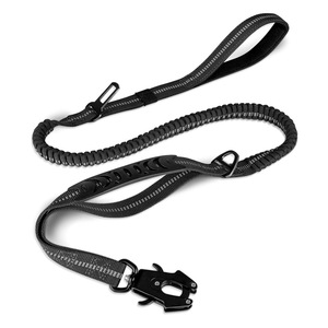 مبيع بالجملة مخصص نايلون عاكس مقبض ناعم حبل مطاطي معدن ضفدع مشبك حزام الأمان يؤدي الكلب - Product Image 3