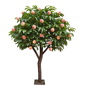Fábrica personalizada realista artificial melocotón pera árbol espino falso árbol lichi árbol frutal al aire libre supermercado Hotel Parque Decoración - Product Image 1