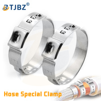 Collier de serrage monobloc en acier inoxydable pour tuyau hydraulique automobile et collier de serrage pour tuyau d'huile
