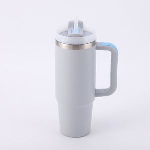 Gobelet de voyage isotherme double paroi H2.0 avec poignée, 30 oz, couvercle et paille, antidérapant, personnalisable OEM/ODM - Product Image 4