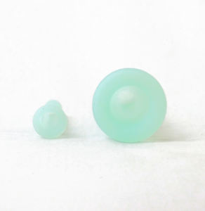 2ピースグリーンフェイシャルカッピングセラピーセットアンチセルライトシリコーン真空カッピングカップ顔と目のカッピングマッサージ用 - Product Image 5