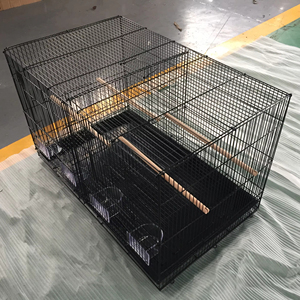 Cage pour chien Cage à oiseaux canari portable de haute qualité Plateau en plastique durable pour un nettoyage facile Boîte de rangement pour perroquets d'élevage simple Usine solide - Product Image 1