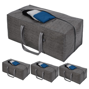 Heavy Duty Extra Large Storage Moving Tote Bag Reusable Clothes Organizer Dorm Room Supplies Storage Tote Moving Bag