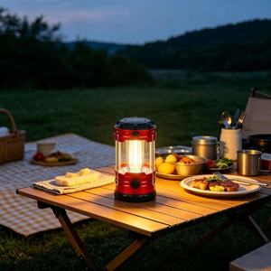 Linterna de Camping COB 2 en 1 Recargable con Energía Solar, con Asa, Luz LED Ultrabrillante de 3 Modos, para Uso en Interiores y Exteriores - Product Image 3