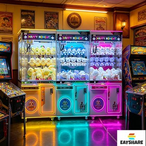 Wholesale Custom Design Arcade Card Operated Bill Acceptor Toy Crane Claw <b>Machine</b> - Product Image 4