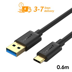 สายชาร์จเร็ว SUNGUY ได้รับการรับรองมาตรฐาน CE ขนาด 0.6 เมตร 18 วัตต์ สายดาต้า USB C สำหรับโทรศัพท์และแล็ปท็อป รองรับการถ่ายโอนข้อมูลความเร็วสูง - Product Image 1