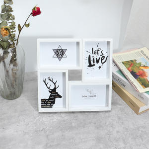 4 pièces <span class=keywords><strong>6</strong></span> pouces combinaison gratuite cadre Photo cadre Photo famille mur Photo pour la décoration de la maison mariage taille personnalisable - Product Image 3