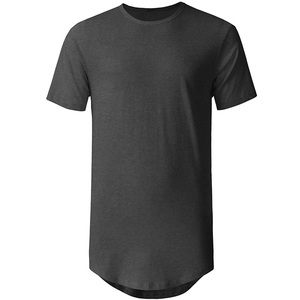 Camiseta deportiva de algodón 100% de talla grande para hombre, camiseta de secado rápido hecha a medida, patrón sólido, manga corta, Logo, pantalla de seda, precio al por mayor - Product Image 2