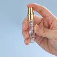 2ml 3ml 5ml 10ml Vaporisateur de parfum en verre Échantillon de parfum de carte Tube à essai de 2ml Mini échantillon de parfum Flacons en verre avec échelle
