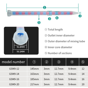 GSM9-14 công nghiệp bột khuấy trộn Ống PP <span class=keywords><strong>v</strong></span>ật liệu xoắn ốc keo <span class=keywords><strong>v</strong></span>òi phun <span class=keywords><strong>v</strong></span>ới màu trộn kim ứng dụng công nghiệp - Product Image 3
