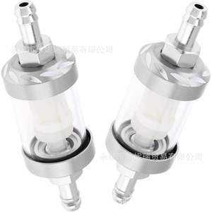 Filtre à huile en verre CNC 8 mm transparent pour réparation de moto et VTT, pièce de rechange avec noyau en plastique - Product Image 3