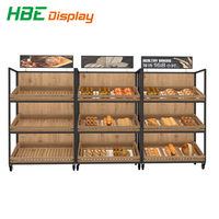 Vitrine à pain, équipement de magasin de boulangerie, présentoir à pain, étagère à pain en bois populaire